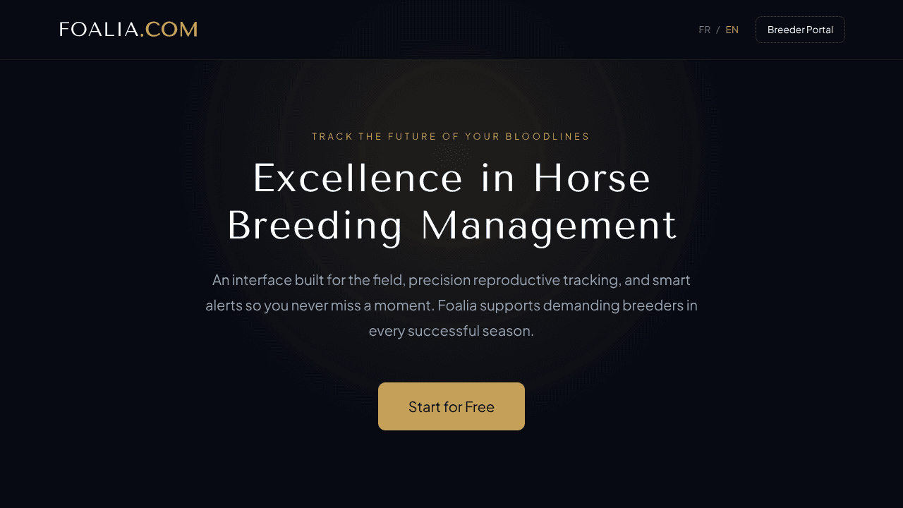 Foalia website screenshot