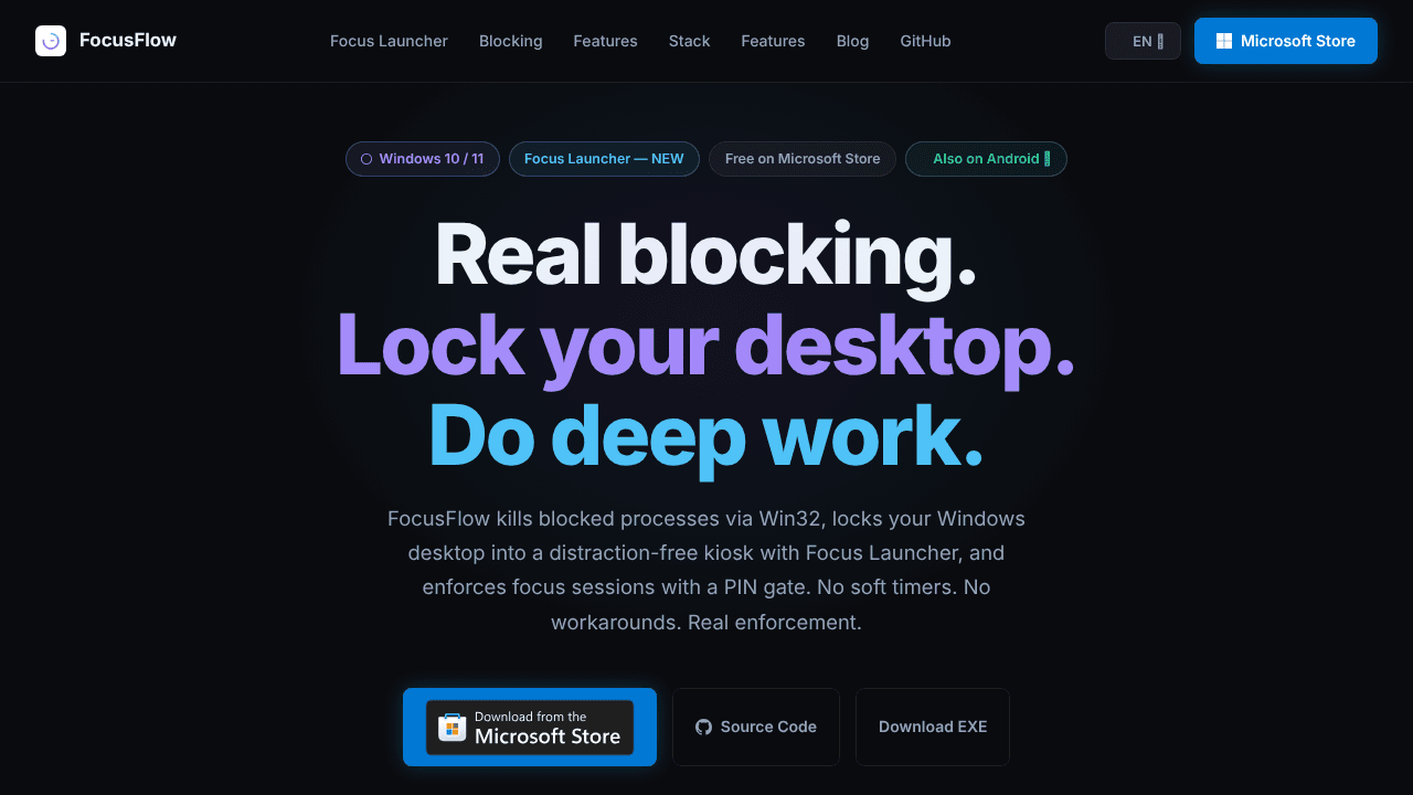 FocusFlow by TBTechs website screenshot