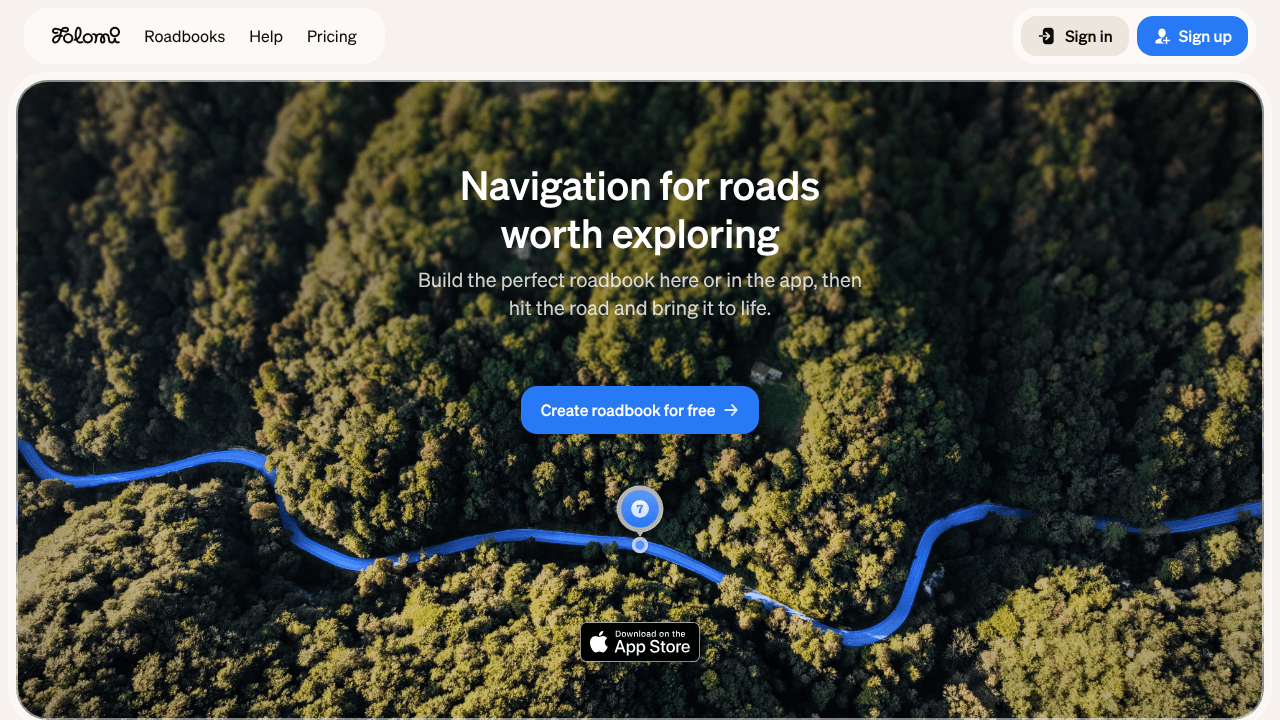 Folomi website screenshot