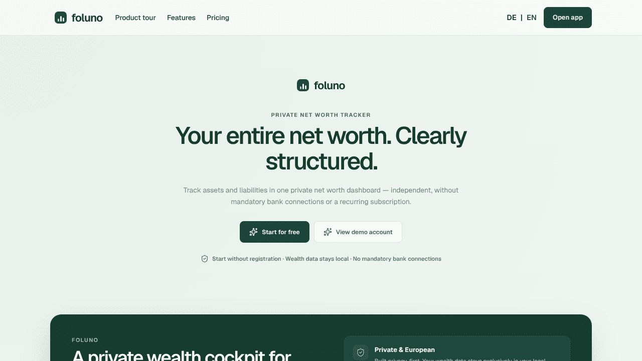 foluno website screenshot
