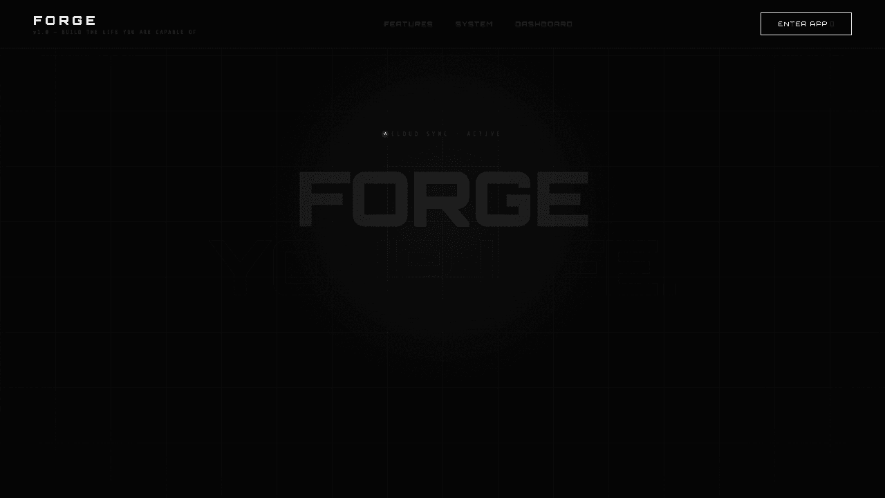 FORGE website screenshot