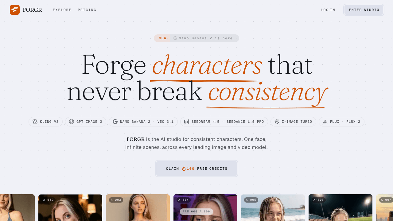 FORGR website screenshot