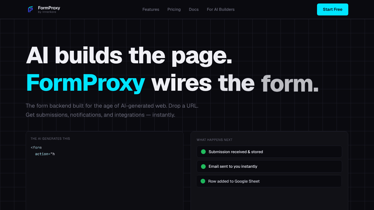 FormProxy by Innerkore website screenshot