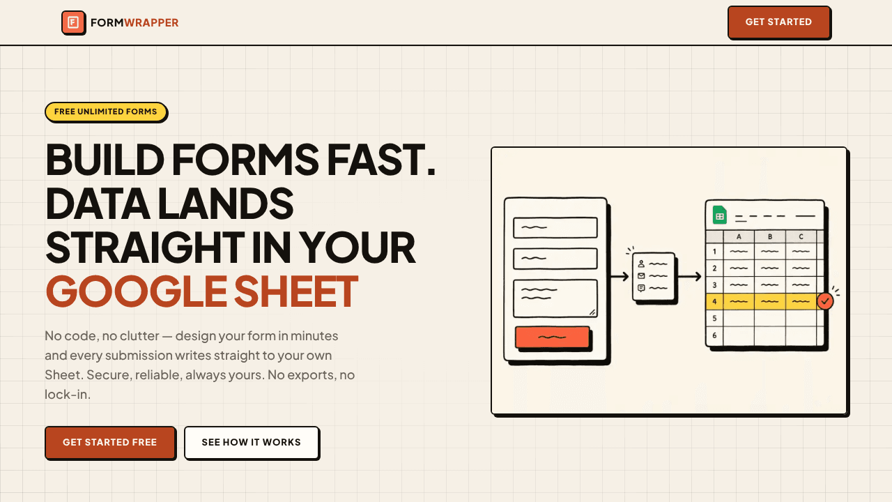 Formwrapper website screenshot