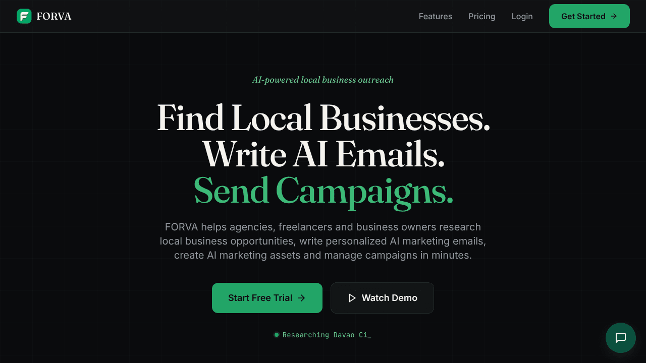 FORVA website screenshot