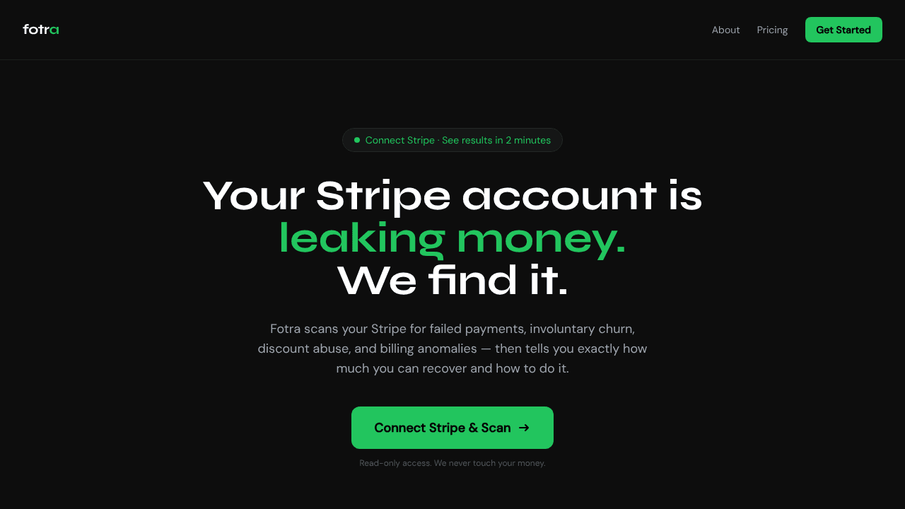 Fotra website screenshot