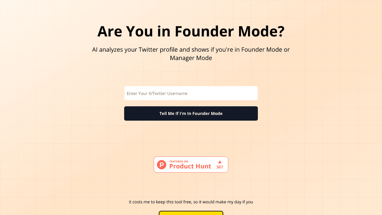 Founder Mode Checker