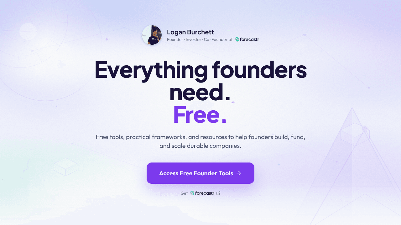 Founder Toolbox website screenshot