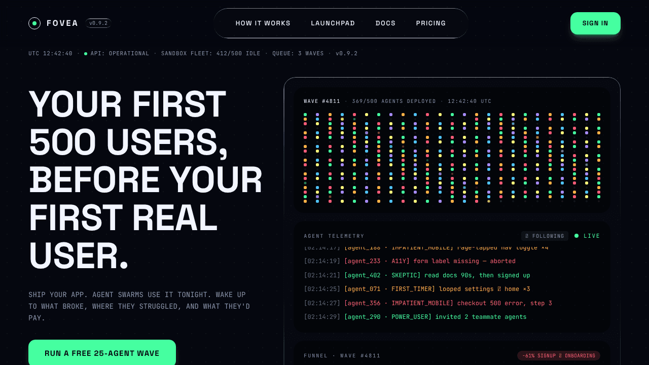 Fovea AI website screenshot