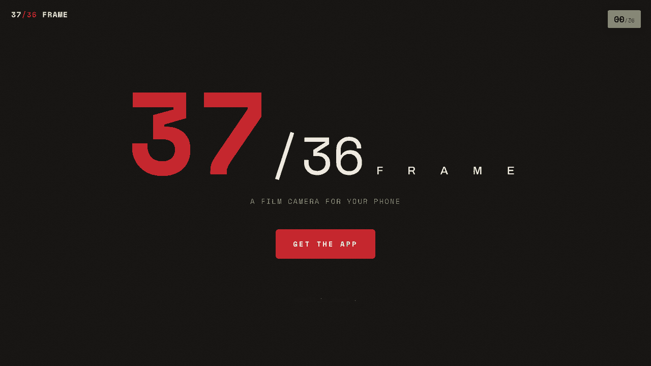 FRAME 37 website screenshot