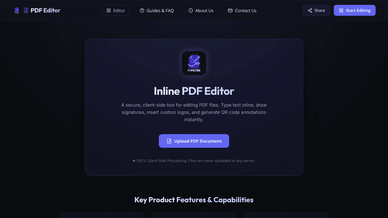 Free Pdf Edit, Sign & Redact Offline  website screenshot