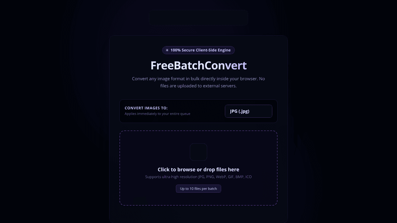 FreeBatchConvert website screenshot