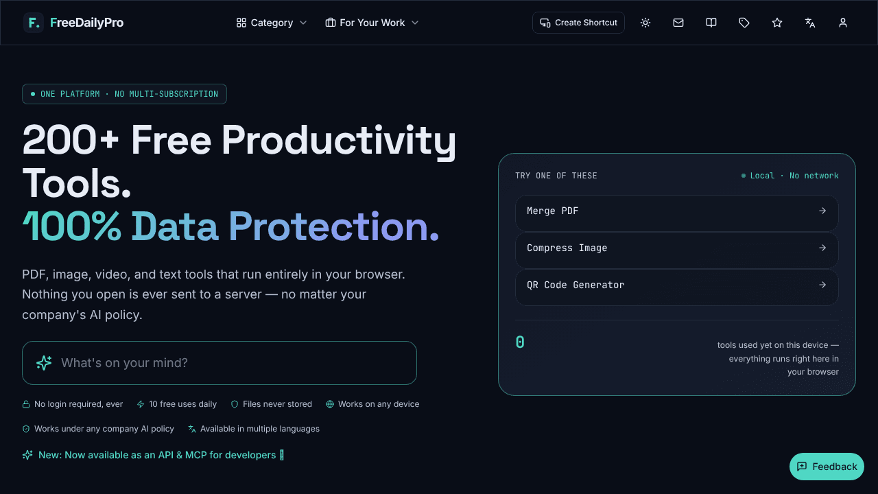 FreeDailyPro website screenshot