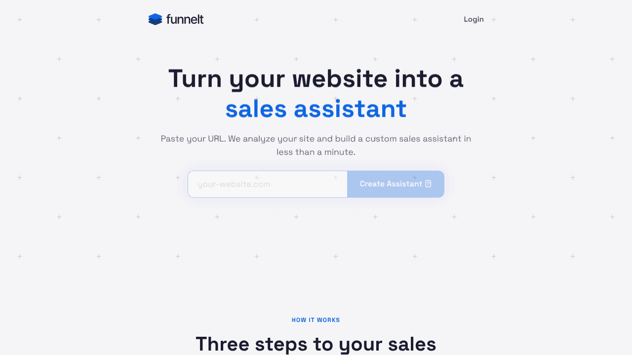Funnelt  website screenshot