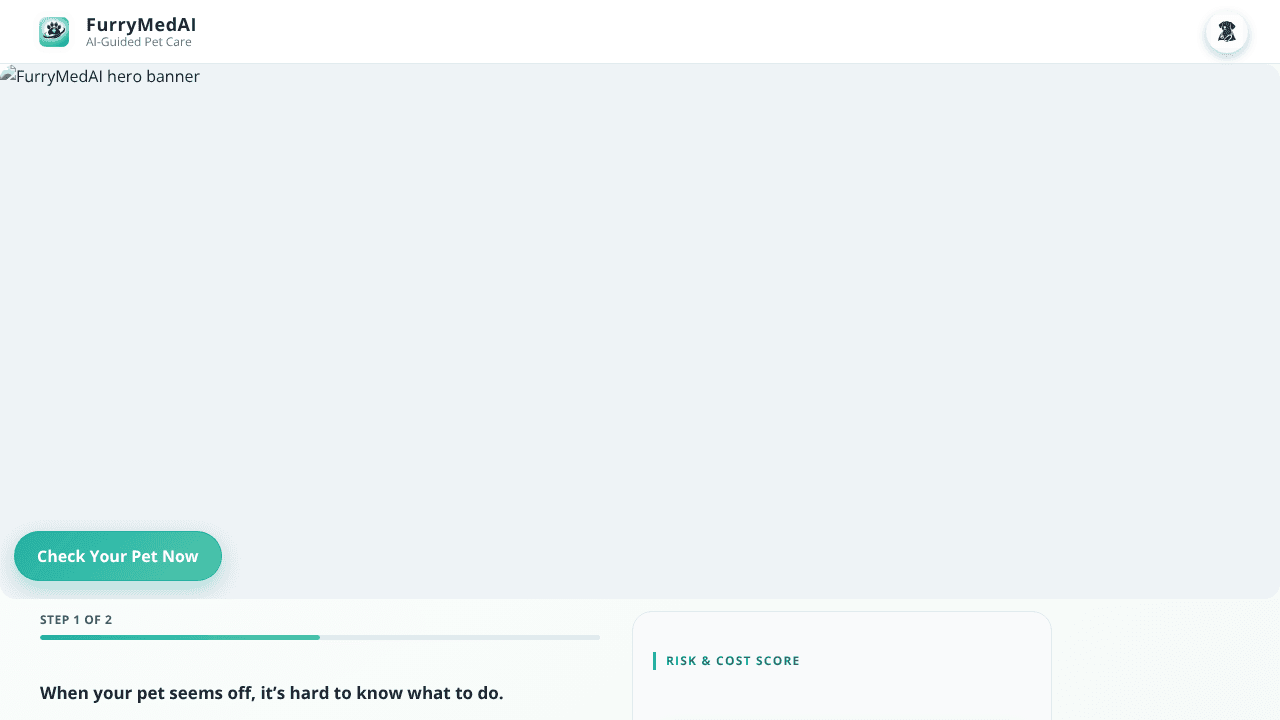 FurryMedAI website screenshot