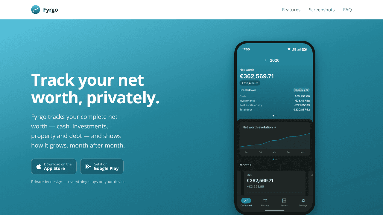 Fyrgo Finance website screenshot