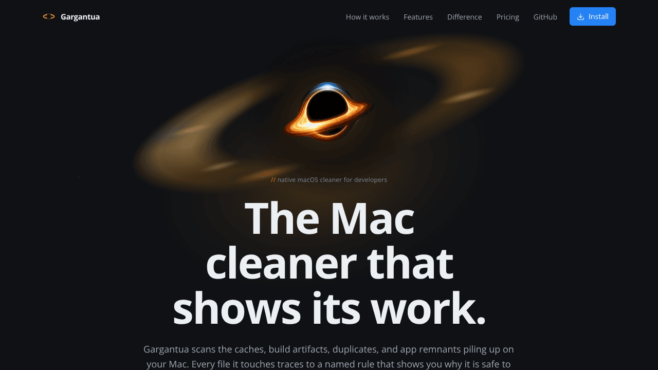 Gargantua website screenshot
