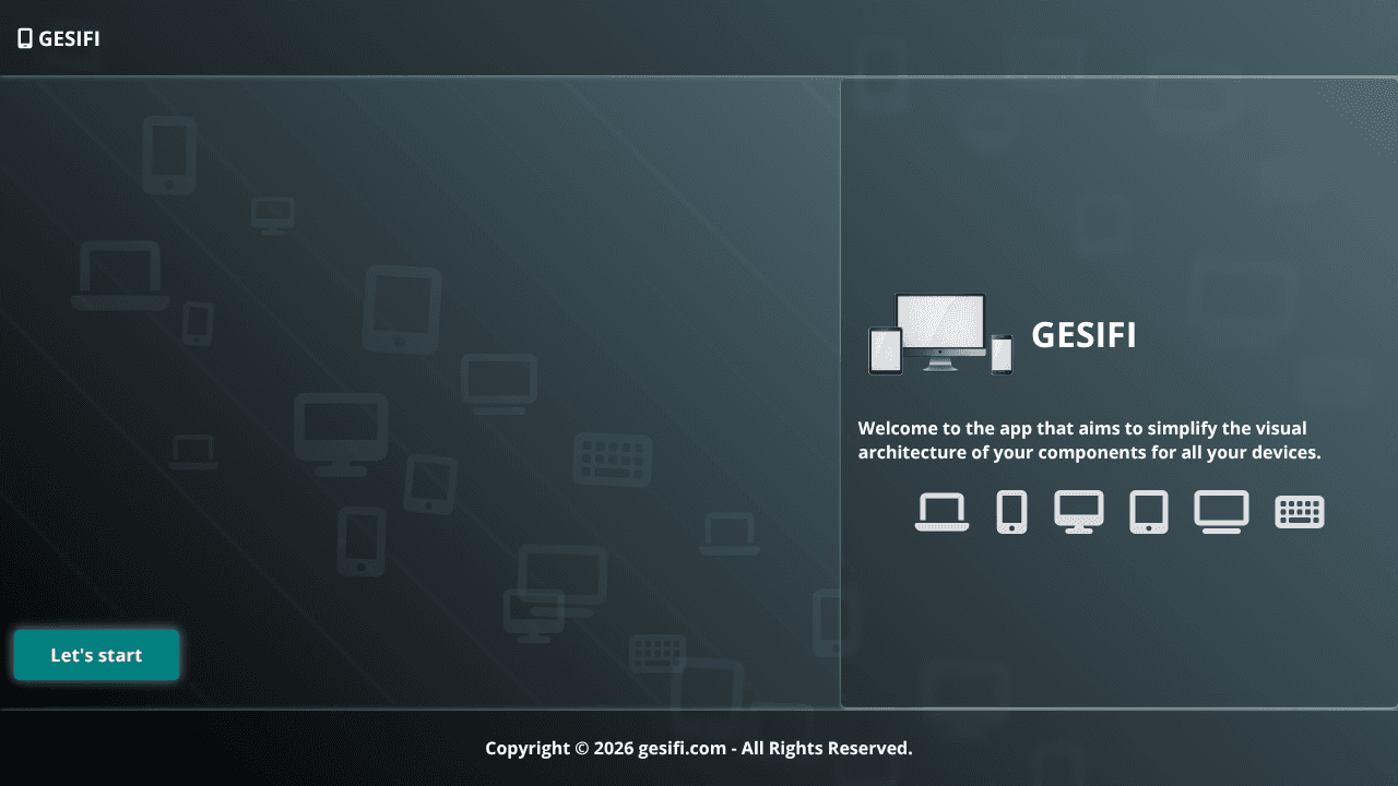 Gesifi - demo (V1) website screenshot