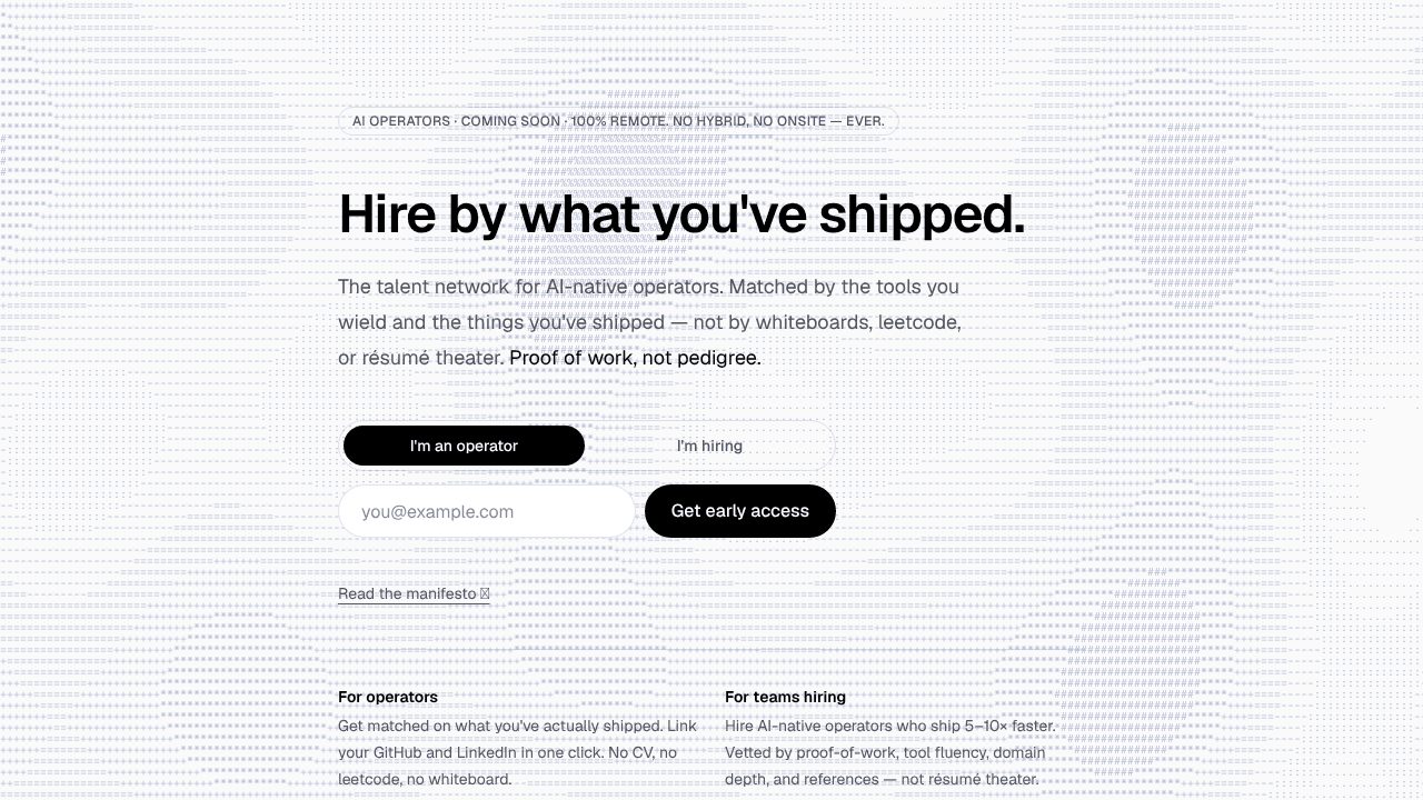 GetOperators website screenshot