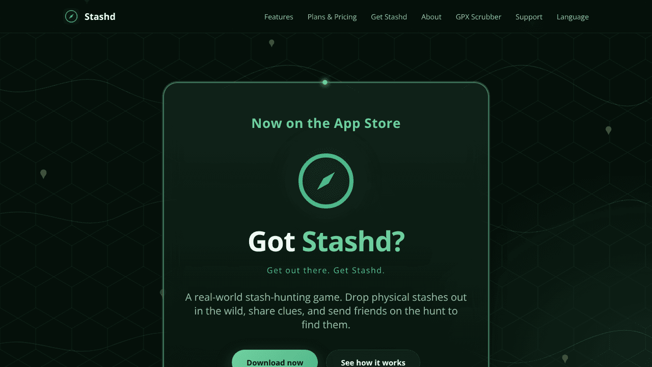 GetStashd website screenshot