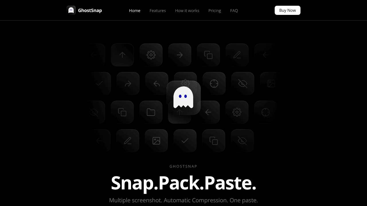GhostSnap website screenshot