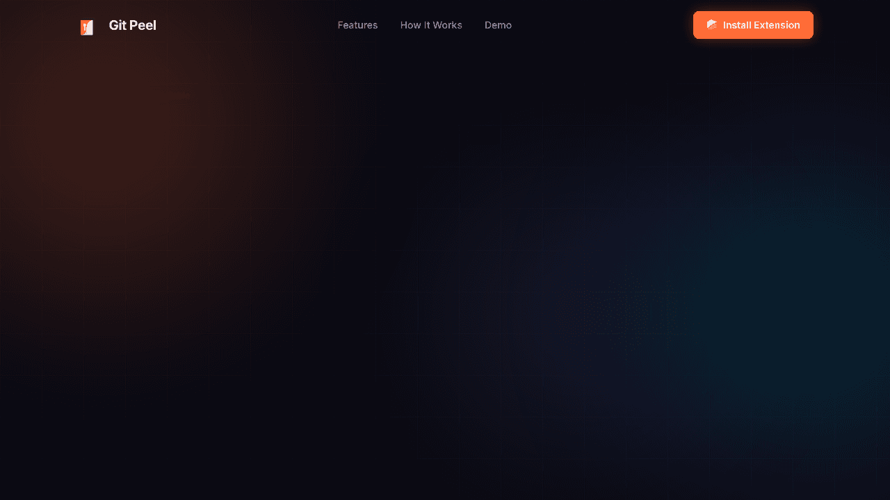 Git Peel website screenshot