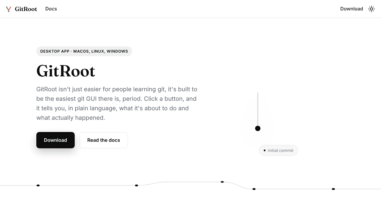 GitRoot website screenshot