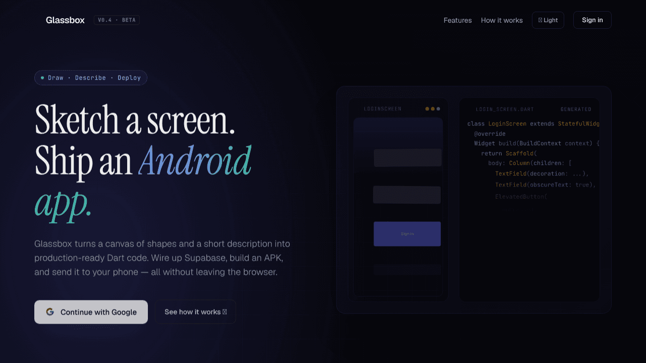 Glassbox website screenshot