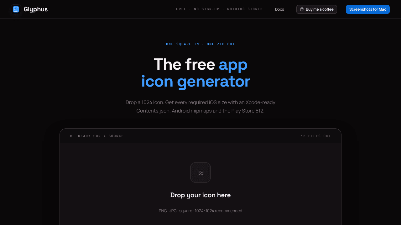 Glyphus website screenshot