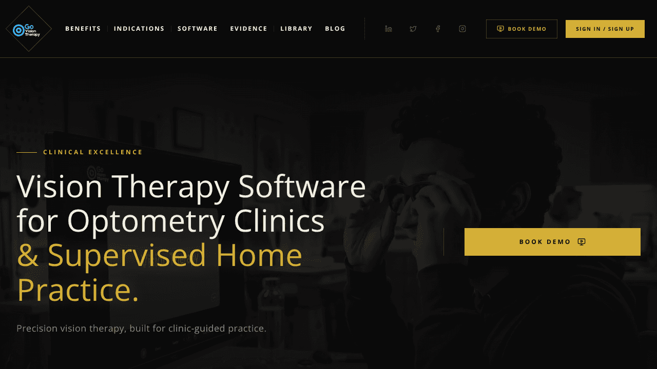 Go Vision Therapy  website screenshot