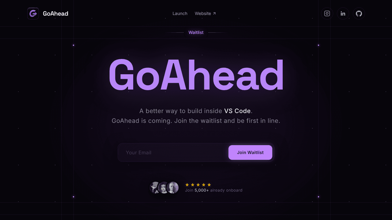 GoAhead  website screenshot