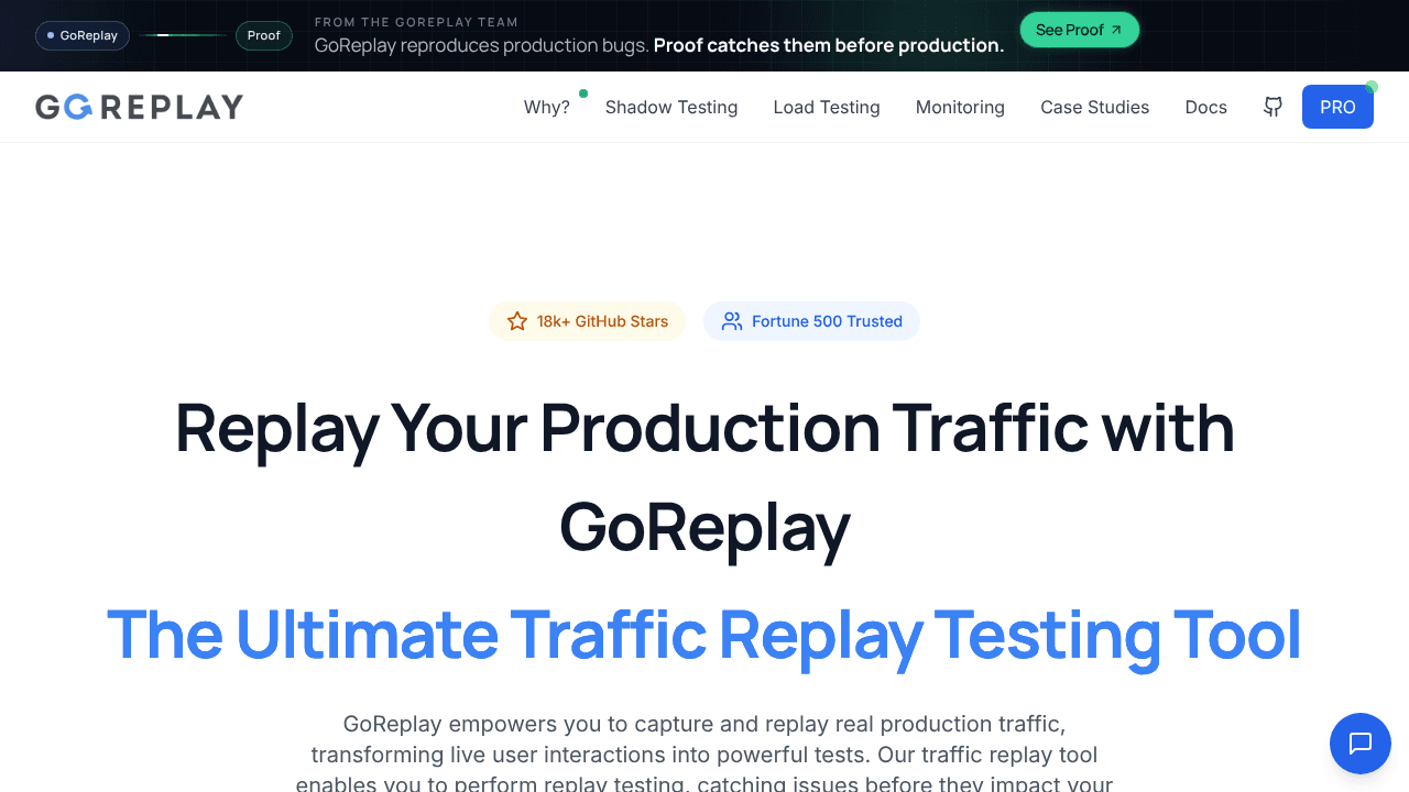 goreplay.org website screenshot