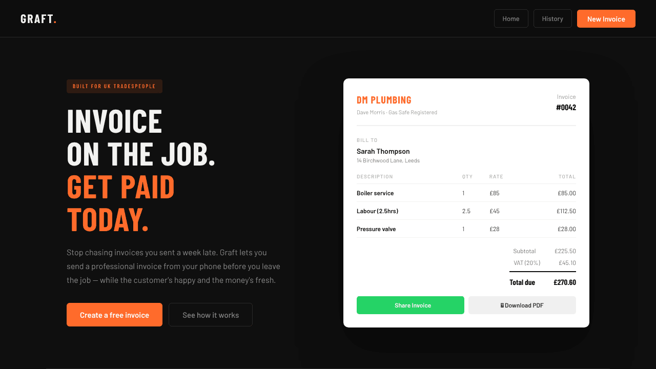 Graft website screenshot