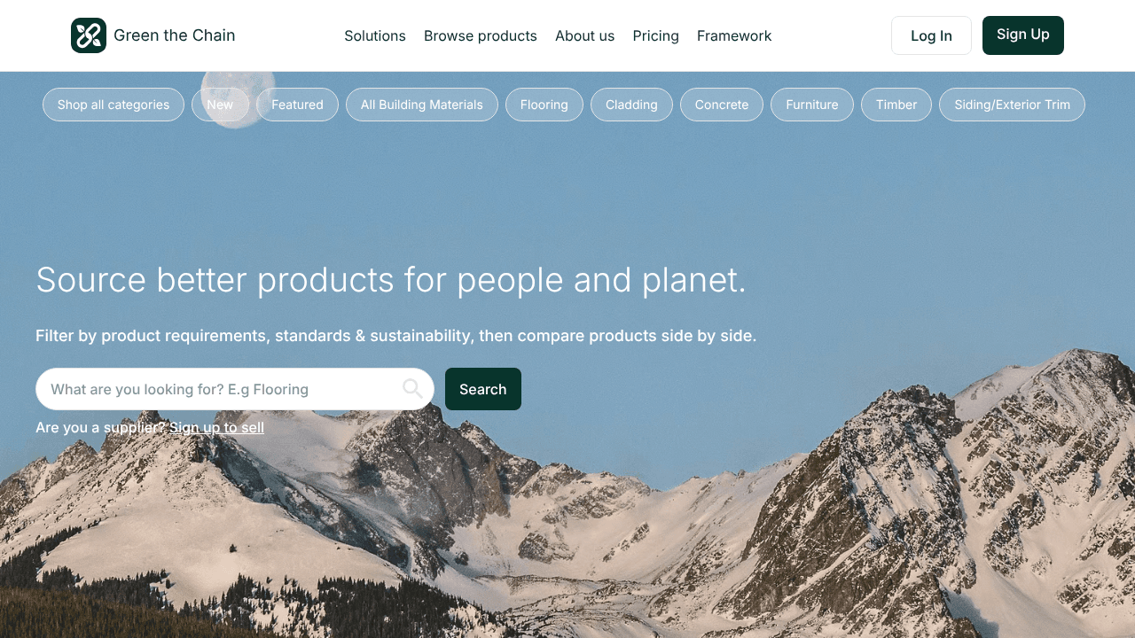Green the Chain  website screenshot