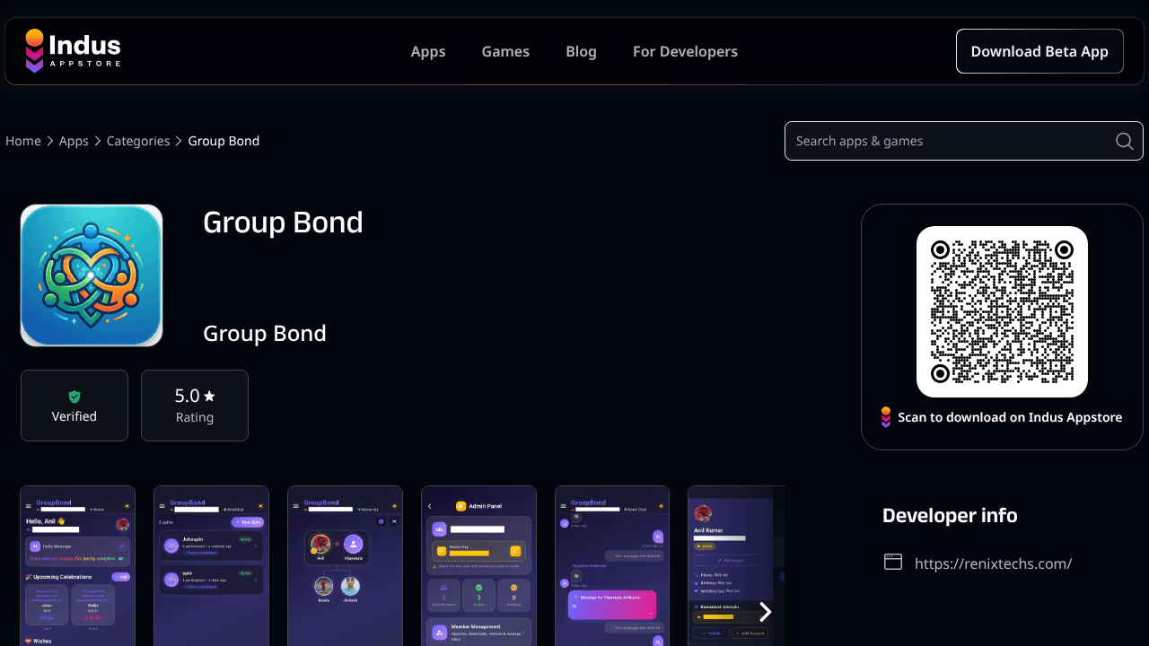 Group Bond website screenshot
