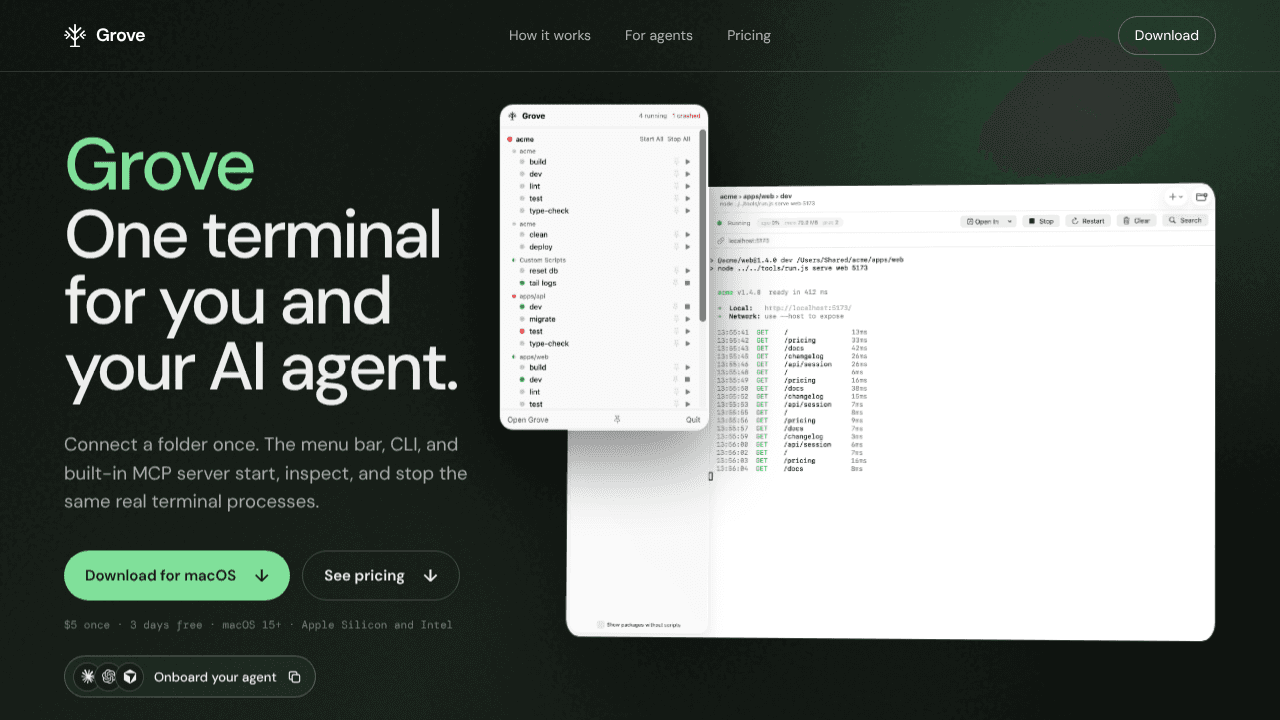 Grove website screenshot