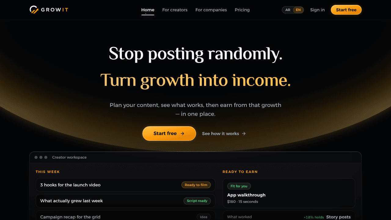 GROWIT website screenshot