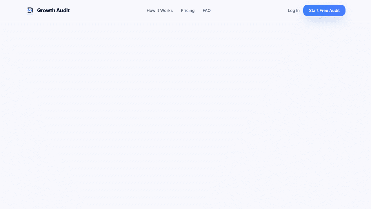 Growth Audit website screenshot