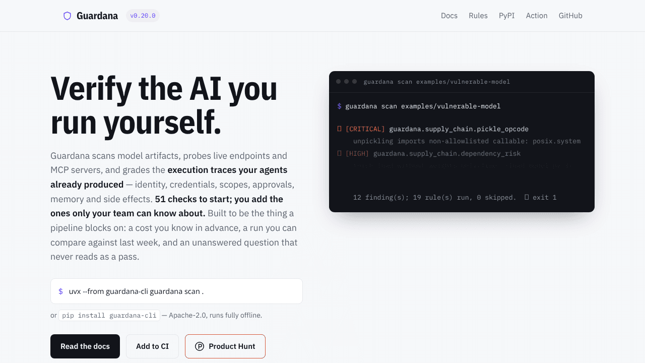 Guardana website screenshot