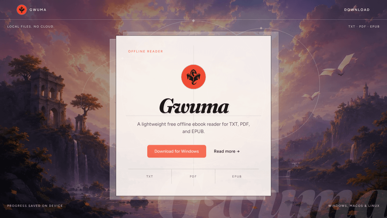 Gwuma website screenshot