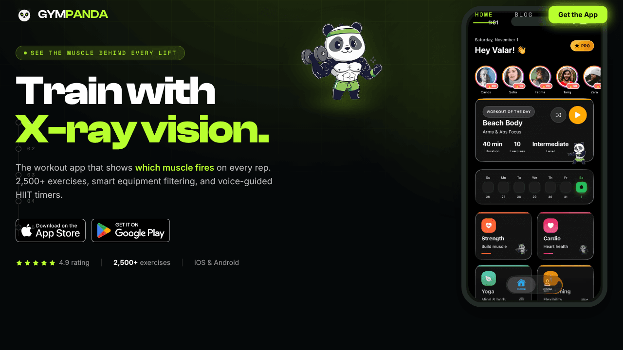 GymPanda website screenshot