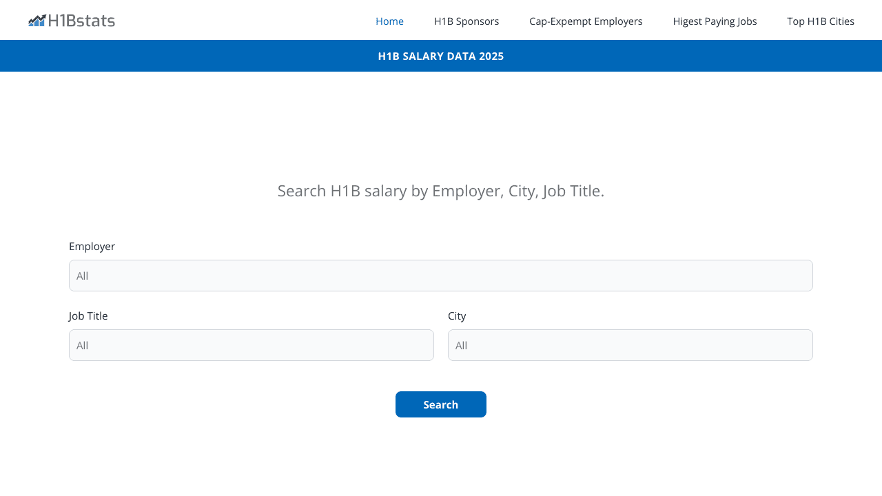 H1B Statistics - Salary Search Tool