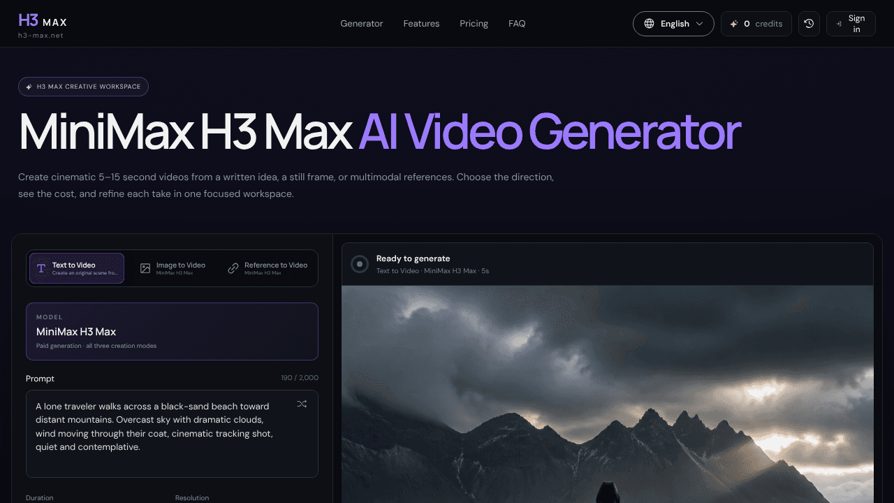 H3Max website screenshot