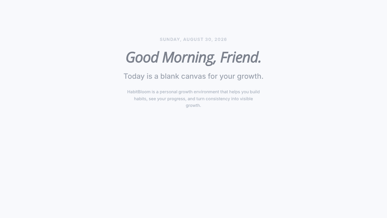 HabitBloom website screenshot