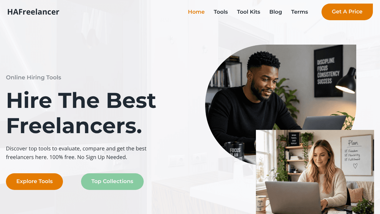 HAFreelancer.com website screenshot