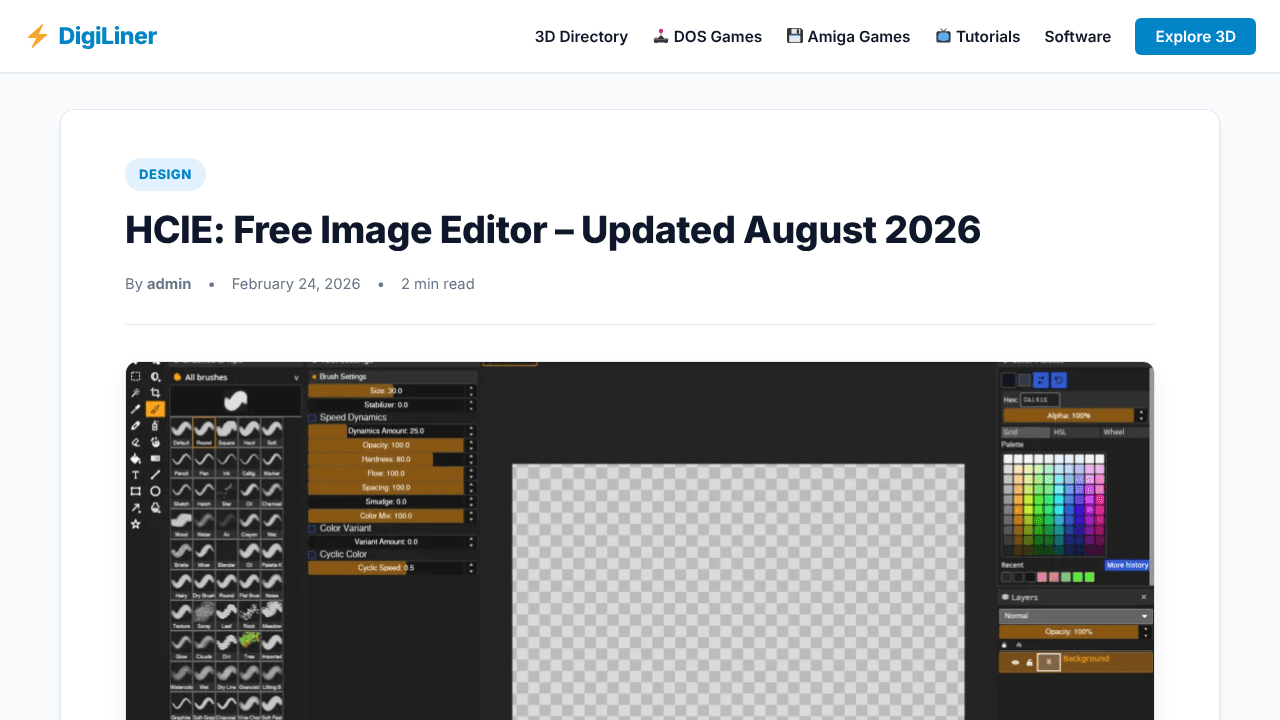 HCIE website screenshot