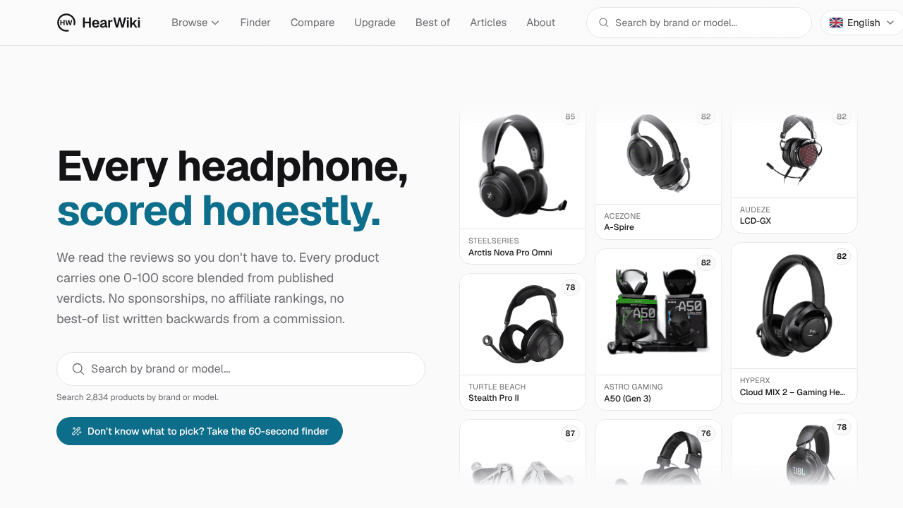 Hearwiki website screenshot