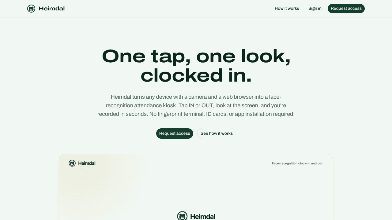 Heimdal by Bearlog website screenshot