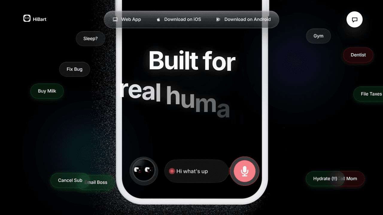 HiBart website screenshot