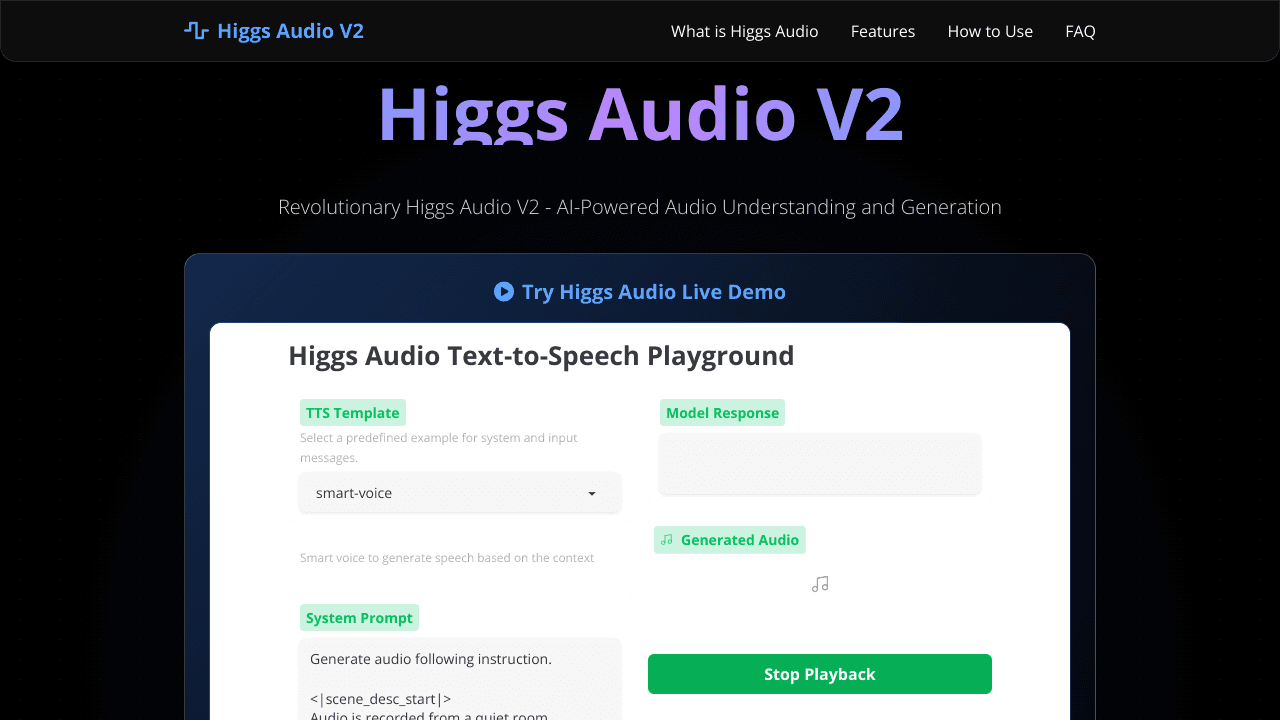 Higgs Audio